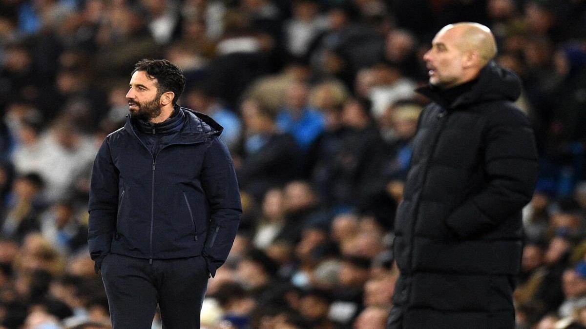 Ruben Amorim and Pep Guardiola